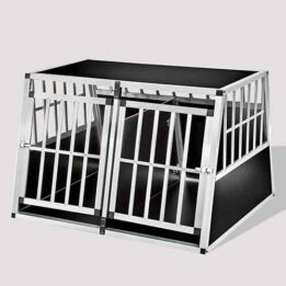 Large Double Door Dog cage With Separate board 06-0778 www.gmtpet.shop