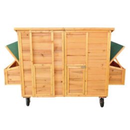 Large Outdoor Wooden Chicken Cage Two Egg Cages Pet Coop Wooden Chicken House www.gmtpet.shop