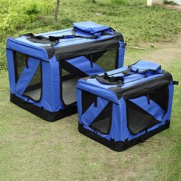 Blue Large Dog Travel Bag Waterproof Oxford Cloth Pet Carrier Bag www.gmtpet.shop