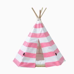 Canvas Teepee: Factory Direct Sales Pet Teepee Tent 100% Cotton 06-0943 www.gmtpet.shop