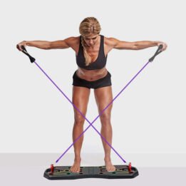 Fitness Equipment Multifunction Chest Muscle Training Bracket Foldable Push Up Board Set With Pull Rope www.gmtpet.shop