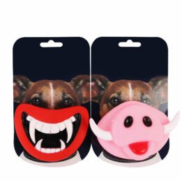 Squeak Chewing Funny Teeth Pig Nose Joke Prank Custom Vinyl Toy Pet Teething Toys For Halloween Toy www.gmtpet.shop