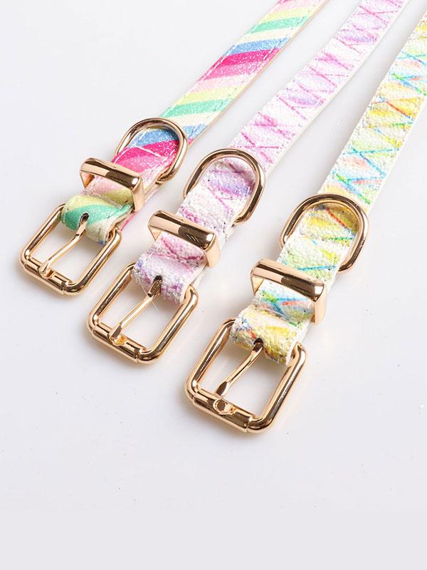 New Design Luxury Dog Collar Fashion Acrylic Dog Collar With Metal Buckle Dog Collar 06-0543 www.gmtpet.shop