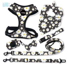Pet harness factory new dog leash vest-style printed dog harness set small and medium-sized dog leash 109-0053 www.gmtpet.shop
