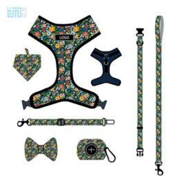 Pet harness factory new dog leash vest-style printed dog harness set small and medium-sized dog leash 109-0030 www.gmtpet.shop