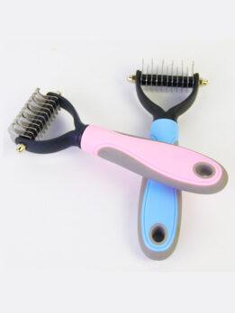 Wholesale OEM & ODM Pet Comb Stainless Steel Double-sided open knot dog comb 124-235001 www.gmtpet.shop