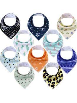 Autumn and winter baby drool napkin triangle napkin cotton printed baby eating bib baby products 118-37009 www.gmtpet.shop
