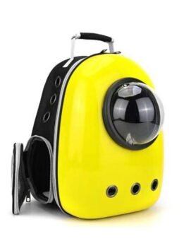 Yellow upgraded side opening cat backpack 103-45013 www.gmtpet.shop