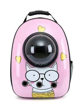 Pink Meow Miss Upgraded Side-Opening Pet Cat Backpack 103-45028 www.gmtpet.shop
